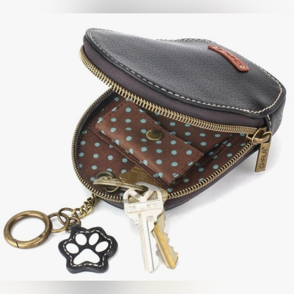 Chala Coin Purse Keychain Pawprints - Picture 5 of 6